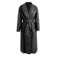 thumbnail image 3 of Vedolay Coat for Women Winter Fashion Women Casual Solid Hooded Plush Warm Jackets Black,L, 3 of 5