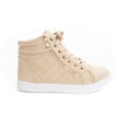 thumbnail image 2 of Soho Shoes Women's Leatherette Quilted Zipper Lace Up High Top Sneakers, 2 of 2