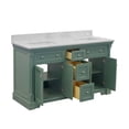 thumbnail image 4 of Sydney 60" Double Bathroom Vanity with Sage Green Cabinet and Carrara Marble Top, 4 of 6