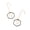 Gold, variant on Gold Two Tone Geometric Hexagon Drop Dangle Earrings for Women