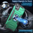 thumbnail image 3 of Anqrp Design for iPhone 11 Case, Military Grade Shockproof Protective Rugged Phone Case 360° Rotatable Metal Kickstand, 3 of 5