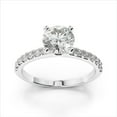 thumbnail image 3 of 2.28 Ct Brilliant Round Cut Diamond Bridal Rings for Women Solid 14K White Gold, 3 of 8