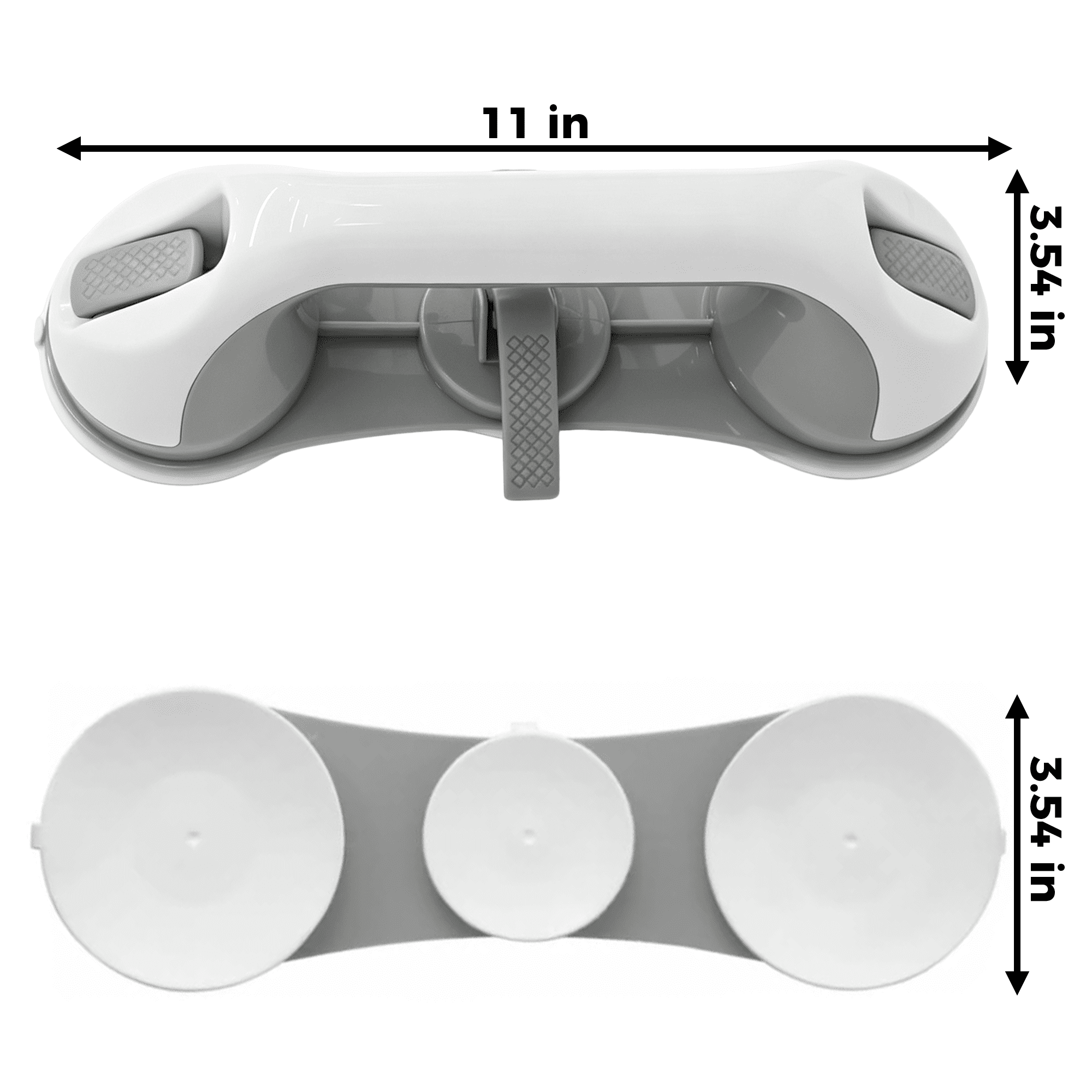 GARITIN 2 Pack Suction Grab Bar for Shower, Shower Handle with Strong Suction Cups, Bathroom Safety Grab Handle for Bathtub