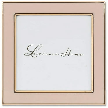 Pink Enamel w Gold trim 4x4 frame - 4x4