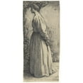 thumbnail image 2 of Richard Nicolaüs Roland Holst 13x24 Black Ornate Framed Double Matted Museum Art Print Titled: Standing Woman, from Opzij (1878 - 1938), 2 of 5