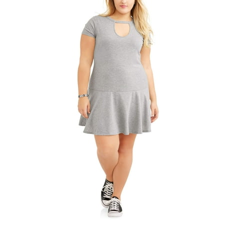 Juniors' Plus Size Peplum Dress