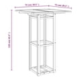 thumbnail image 4 of vidaXL Bistro Table 75x75x110 cm Solid Wood Acacia, 4 of 5
