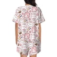 thumbnail image 6 of Fotbe Cute Rabbit Print Pajama Set for Women 2 Piece Loungewear Short Sleeve Tops and Shorts Set Soft Sleepwear-XX-Large, 6 of 7
