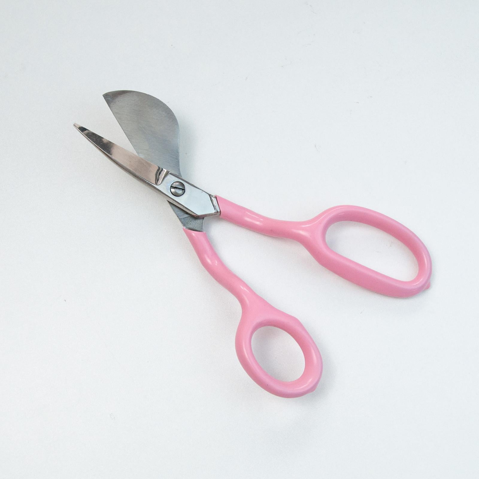 S SERENABLE 7 inch Duckbill Napping Shears Shears Steel Curved Heavy Duty Embroidery Scissors for Knitting Sewing Arts & Craft Handmade Stitching Sewing