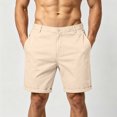 thumbnail image 2 of Zshosam Men's Shorts Casual Men's Cartoon Print Elastic High Waisted Casual Summer Shorts (Light Yellow,40), 2 of 9