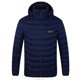 thumbnail image 1 of Chaqueta calefactable para hombres y mujeres, calentador de cuerpo eléctrico con carga Usb a prueba de viento para prendas de vestir para clima frío, azul, 1 of 2
