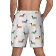 thumbnail image 2 of Lsque Mens Swim Trunks Dachshund Dog Puppy Pattern - Bathing Suit Compression Liner - Beach Swim Shorts Swimwear - (S-3XL) - Stretch Quick Dry -3X-Large, 2 of 9