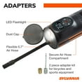 thumbnail image 6 of Sylvania Handheld Rechargeable Tire Inflator - For Car & Bikes - Mount to Bike - Functions as a Portable Air Compressor - Cordless Car Tire Pump - Digital Tire Inflator - Tire Pump with Power Bank, 6 of 8