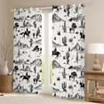 thumbnail image 2 of Homewish Wild West Cowboy Blackout Curtains Set of 2 (52x84 Each),Desert Plant Cactus Curtain,Beige, 2 of 6