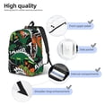 thumbnail image 5 of Balery Dinosaur Skeleton Vintage Canvas Backpack for Men and Women - Large Capacity, Durable Travel Laptop Bag for School, Work, Hiking, and Outdoor Activities, 5 of 7