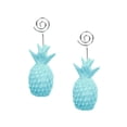 thumbnail image 3 of Memo Clip Holder Metal Memo Clips Pineapple Shaped Place Cards Clip Holder Tabletop Decorations Sky-Blue 12.5*4cm Elegant Graduation 2Set, 3 of 3