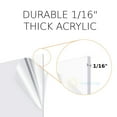 thumbnail image 3 of KastLite 1/16" Thick Clear Acrylic Sheet | 12" x 12" | Lightweight Plexiglass For Craft Projects, Signage, DIY Projects & More, 3 of 7