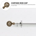 thumbnail image 3 of 2pcs Stylish Curtain Rod Ends Curtain Rod Head Caps Curtain Accessories, 3 of 9