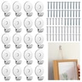 thumbnail image 2 of Steel 30 Lb Utility Hanger Wall Hook Utility Zinc Plated Keyhole for Framed Pictures Stucco Hooks, 2 of 5
