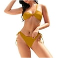thumbnail image 2 of Traje de baño para mujer, traje de baño de dos piezas con tirantes de cuello y abertura en tres puntos, trajes de baño para mujer, conjuntos de bikini para mujer, trajes de baño de bikini para mujer, 2 of 4