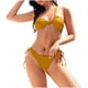 thumbnail image 2 of Traje de baño para mujer, traje de baño de dos piezas con tirantes de cuello y abertura en tres puntos, trajes de baño para mujer, conjuntos de bikini para mujer, trajes de baño de bikini para mujer, 2 of 4