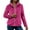 Hot Pink, variant on Women's Two-Sided Fleece Collar Jacket, Stand Collar Full Zip Winter Warm Cardigan, Soft Plush Lined Casual Outerwear for Women, Cozy Thermal Lined Collar Coat Purple XXL