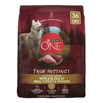 Purina One True Instinct Dry Dog Food for Adult Dogs, High Protein Real Turkey & Venison, 36 lb Bag