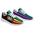 thumbnail image 5 of Unisex Rainbow Sneakers, LGBT Shoes for Men Women Lightweight Breathable Running Shoes White Size 11, 5 of 7