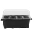 thumbnail image 4 of Masteelf Tray Sprout Plate 12 Cavity Nursery Pots Tray Lids Box For Gardening Bonsai 19 x 15 x 9.5CM (Black), 4 of 8