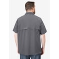 thumbnail image 2 of Boulder Creek by KingSize Men's Big & Tall Off-Shore Short-Sleeve Sport Shirt - 7XL, Steel, 2 of 4