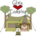 thumbnail image 3 of CafePress - Girls Love Camping Kids Light T Shirt - Light T-Shirt Kids XS-XL, 3 of 4