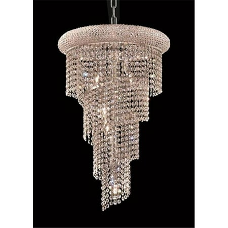 

Elegant Lighting 1801SR16C-RC 16 D x 26 in. Spiral Collection No Neck Hanging Fixture - Royal Cut- Chrome