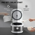 thumbnail image 5 of Toshiba Electric Rice Cooker, 5.5 Cup, Multi-Cooker Steamer and Warmer, Digital, 8 Functions, White, 5 of 8