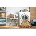 thumbnail image 2 of Ahgly Company Machine Washable Indoor Rectangle Abstract Papaya Orange Area Rugs, 7' x 9', 2 of 7