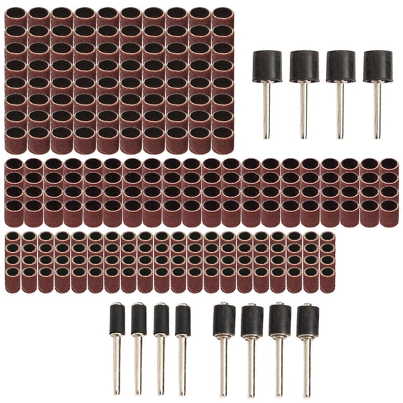 Eigraketly Bandas de lijado de archivos Nail Art Drilling Grinding Manicure Pulido Círculo Pieza de repuesto Papel de lija para trabajo Herramientas eléctricas 252 piezas/juego