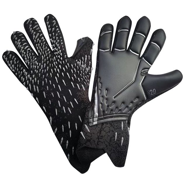 Guantes de portero de fútbol Guantes de fútbol antideslizantes para niños adultos (talla 7) Negro