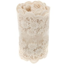 OUNONA  Lace Trim Ribbon White Mesh Handmade Decoration Bride