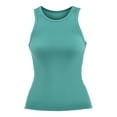 thumbnail image 5 of No Boundaries Ribbed High Neck Tank Top, Women's, 5 of 5
