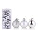thumbnail image 1 of 24 bolas de Navidad exquisitas y reutilizables decoración de árboles de Navidad de alto brillo bola colgante decoración del hogar 8cm, 1 of 5