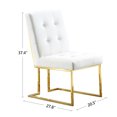 thumbnail image 5 of Modern Velvet Dining Chair , Beige, , Gold Stainless Frame 2 Beige Chairs, Base 2pcs, 5 of 6