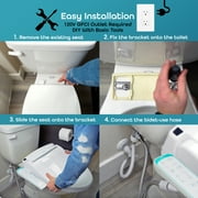 BidetMate 1000 Series Japanese Toilet Seat with Heated Bidet & Control Panel, Elongated