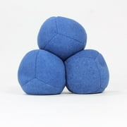 Zeekio Thud Juggling Ball Set - Lightweight 90g Beanbag Ball - Super Soft - Set of Three (3) (Blue)