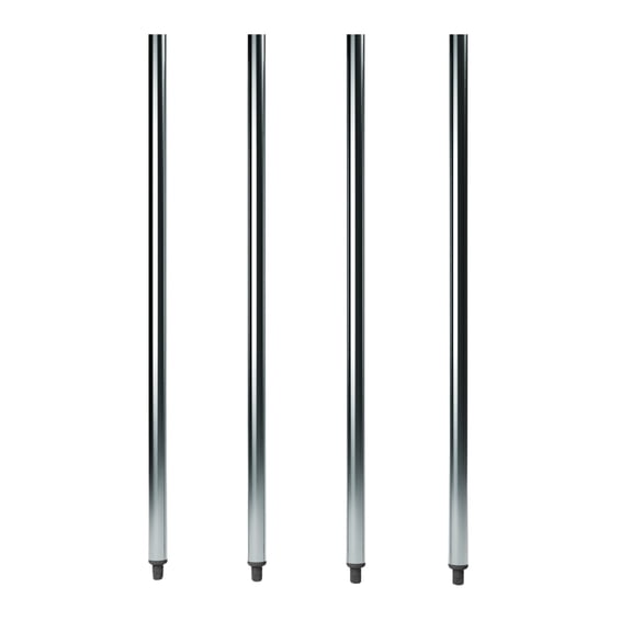AmGood 42 in. Galvanized Steel Work Table Legs | Pack of 4