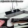 thumbnail image 5 of Silicone Faucet Mat,Upgraded Kitchen Sink Splash Guard, 7°slope Anti-Slip Silicone Faucet Handle Drip Catcher Tray 17.5"*5.7" Sink Protector for Kitchen Bathroom Farmhouse & RV Accessories, 5 of 7