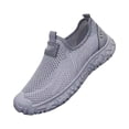 thumbnail image 2 of Willtoo Men's Mesh Slip on Breathable Loafers,Fashion Hollow Hand Stitching Quick Dry Non-Slip Hiking Sneakers Walking Shoes Lightweight Sports Running Casual Sneakers, 2 of 3