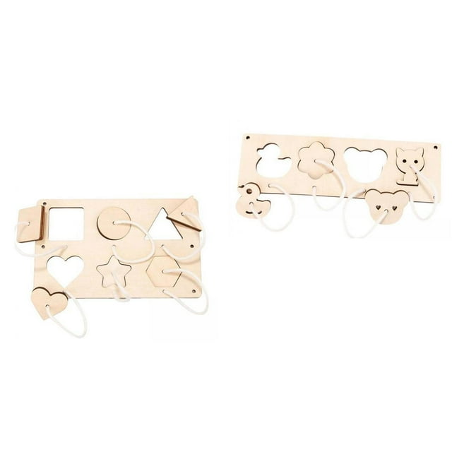 2 Uds Montessori Tablero Ocupado Accesorios Educativos Sensoriales StyleD Sunnimix Junta de niños ocupados