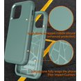 thumbnail image 2 of Diverbox for 14 iPhone Pro Max Case [Shockproof] [Dropproof] [Tempered Glass Screen + Camera Lens Protector],Heavy Duty Protection Phone Case Cover for iPhone 14 Pro Max (Pine Green), 2 of 6