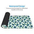 thumbnail image 4 of Xecao Blue Sunflowers for Mouse Pad - Waterproof Extended Contour Mouse Mat, Large Gaming Mousepad Laptop Keyboard Mat with Non-Slip Rubber Base, 4 of 8