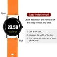thumbnail image 5 of Uxcell Silicone Watch Band 18mm Soft Rubber Watch Strap with Plated Stainless Steel Buckle for Men Women, Orange, 5 of 6