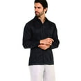 thumbnail image 2 of Mojito Collection Guayabera Shirt Classic Poly Cotton Blend Long Sleeve, 2 of 10